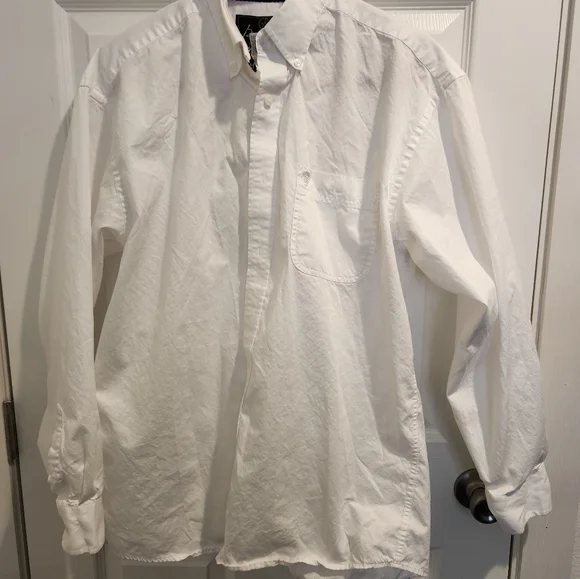 Wrangler George Strait Collection Classic White Men's Shirt - Picture 1 of 6